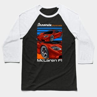 Legendary McLaren Car Baseball T-Shirt